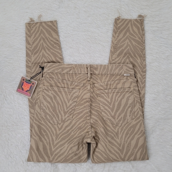 Mother The Looker Ankle Fray Sweet Stripes 28 NEW NWT - Picture 7 of 11